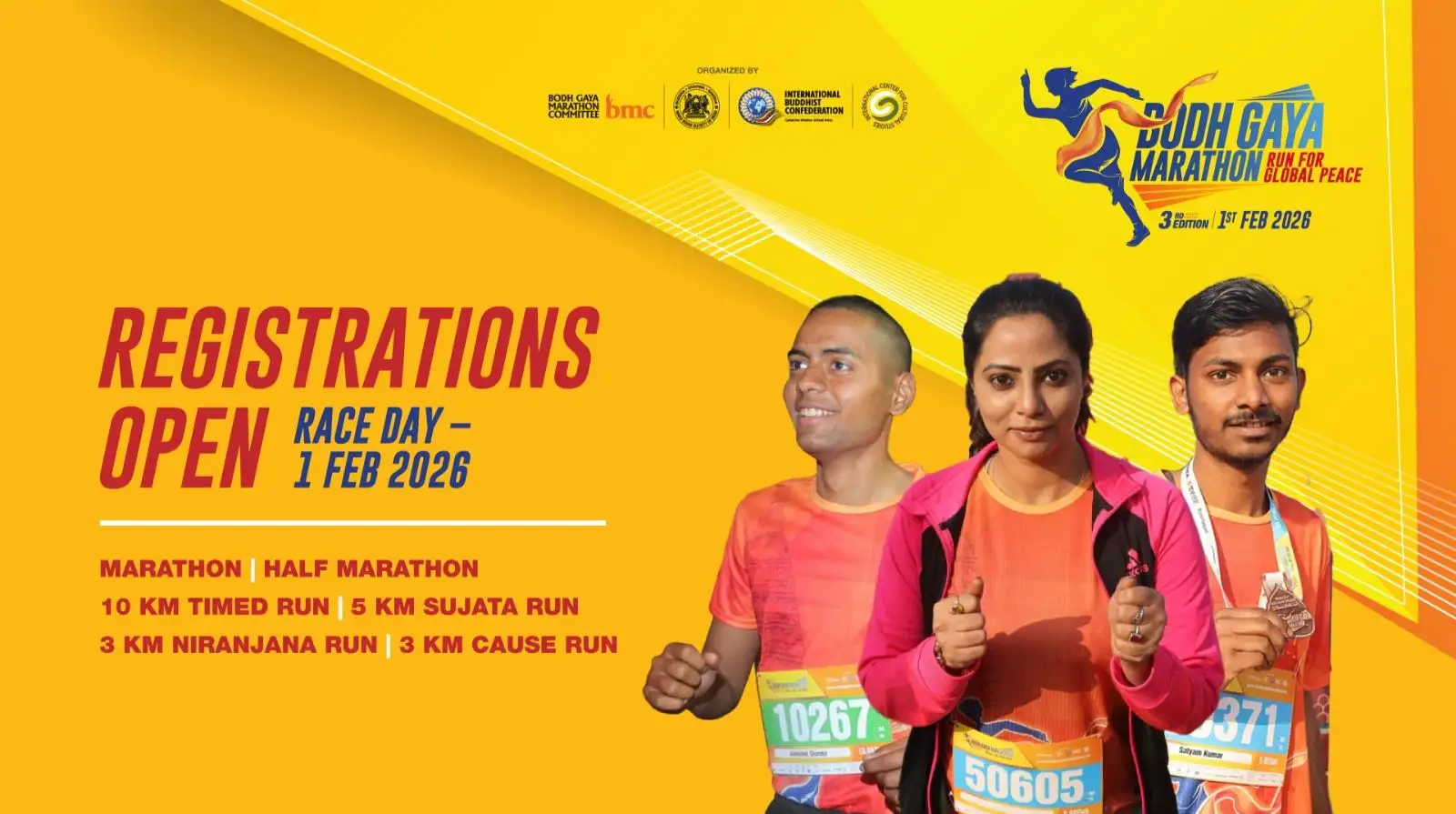 Bodh Gaya Marathon 2026 (3rd Edition)